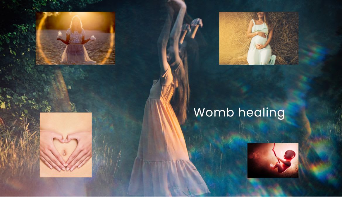 Womb Healing ritual scene for ancestral trauma recovery, on Ad Astra Healing website.